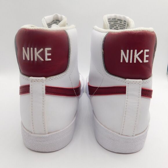 Nike Blazer Mid '77 White and Burgundy High Top Shoes Youth Size 6 - Picture 4 of 14